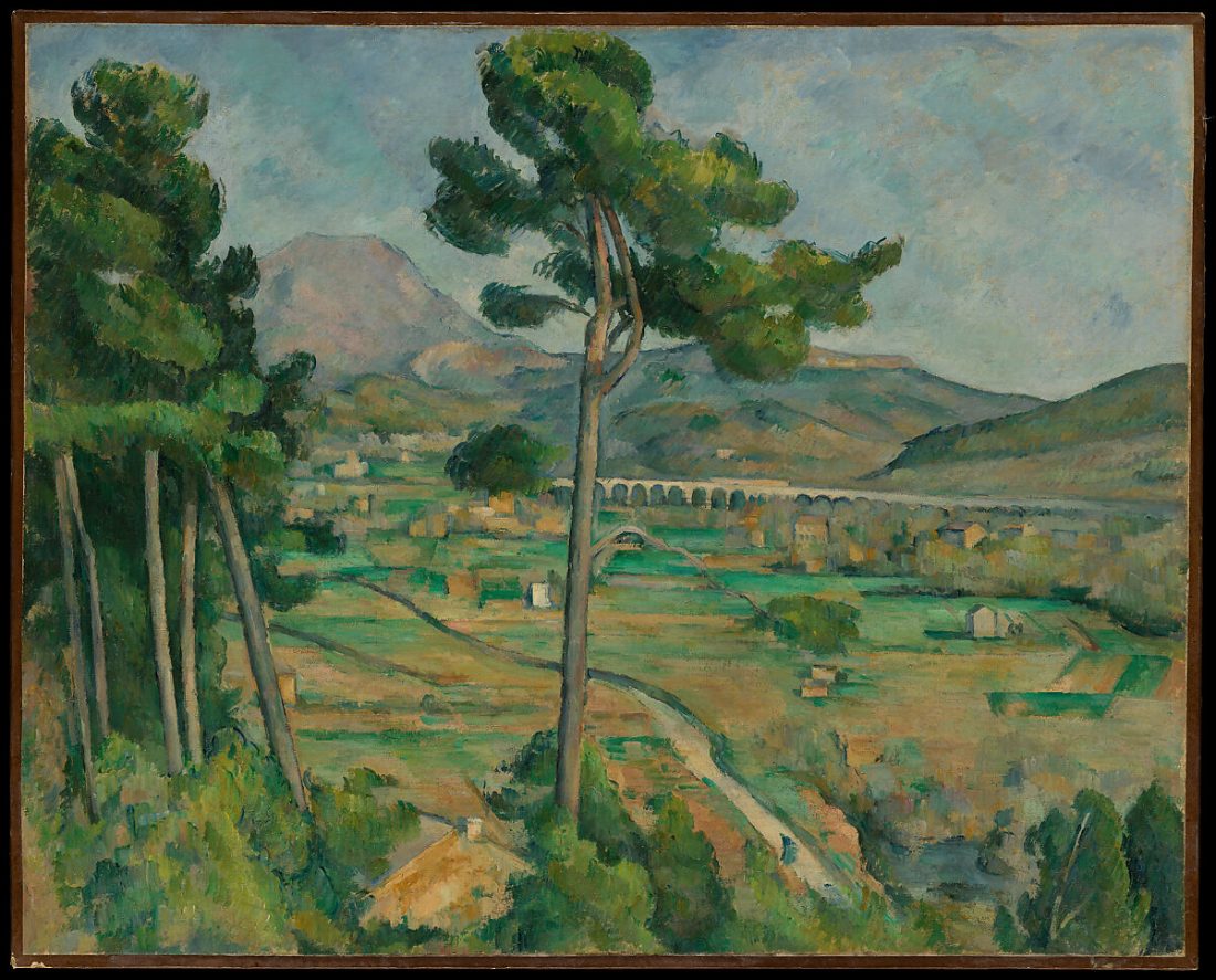 Mont Sainte-Victoire and the Viaduct of the Arc River Valley, Cézanne, 1882–85, MET