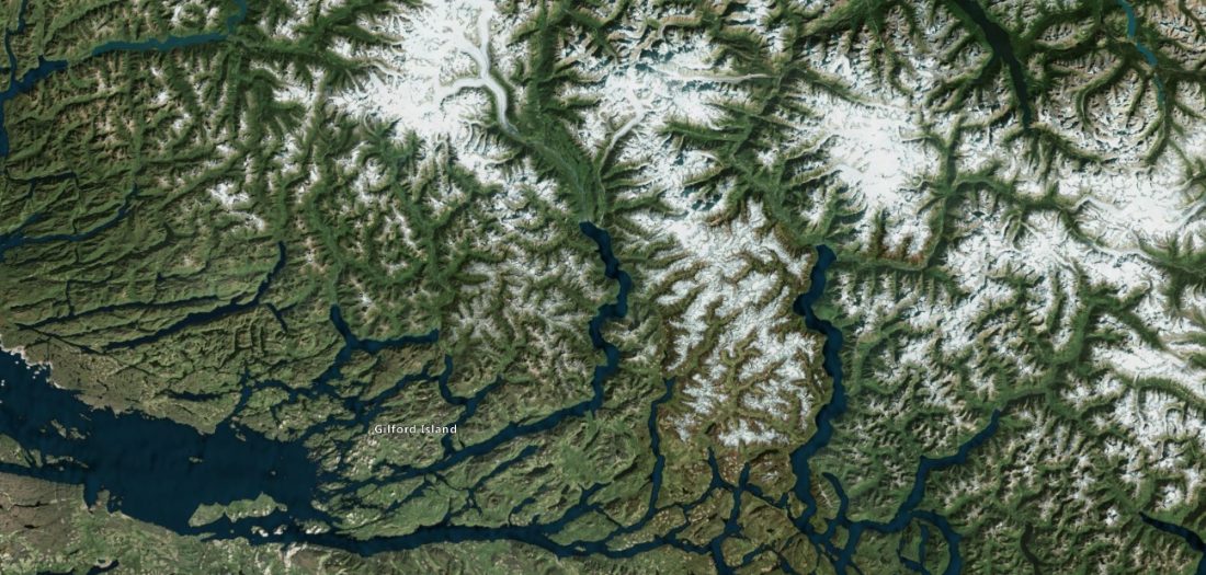 Full-width Earth surface scene