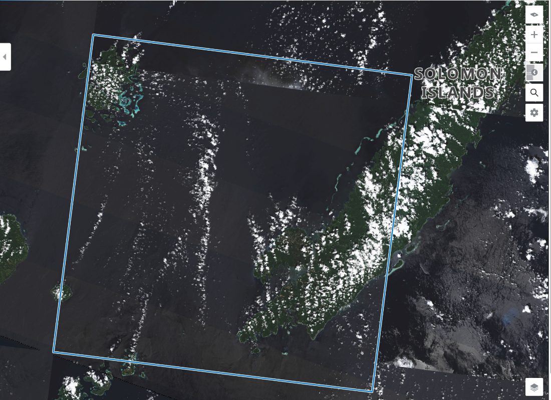 Satellite / aerial view with annotations