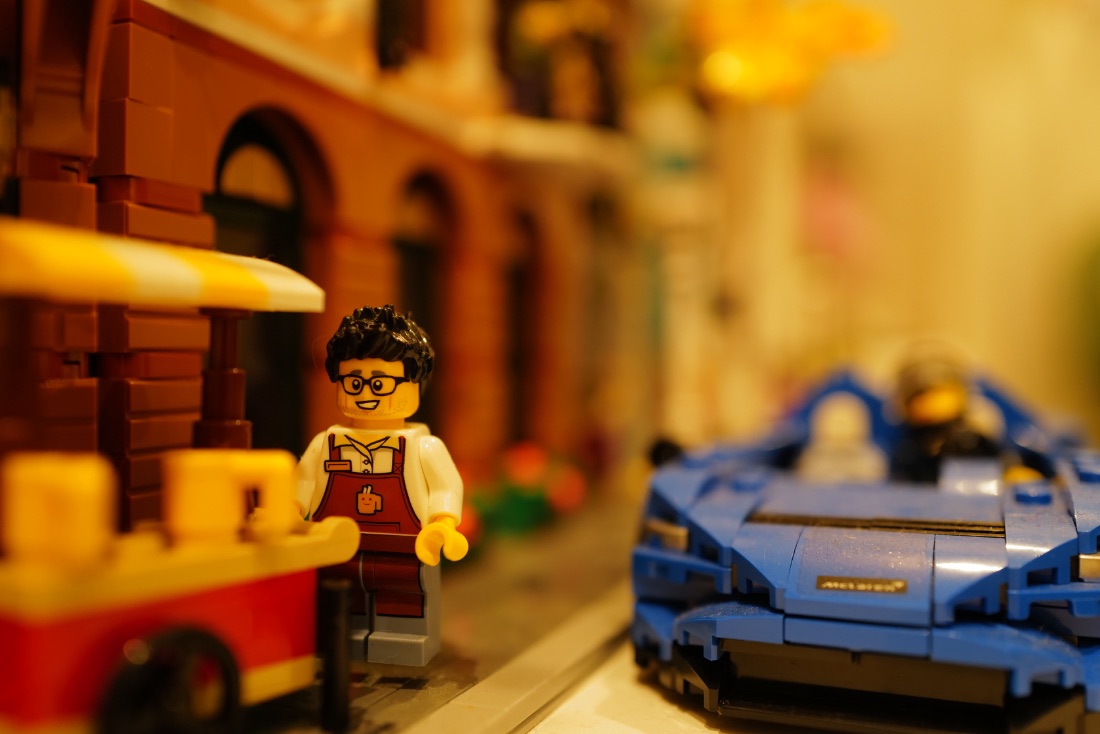 A moment from the LEGO party