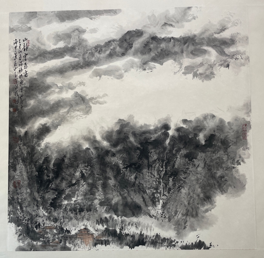 蓮花山山靜雲為客