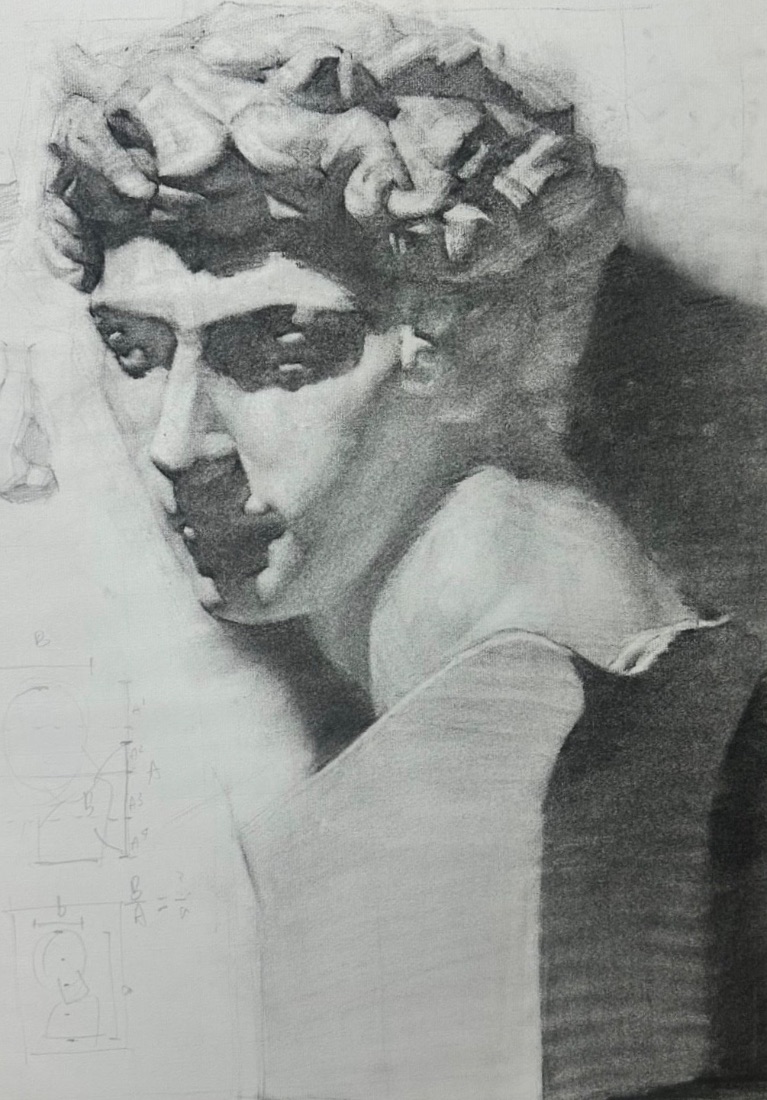 The finished artwork, Where the Shadow Turns