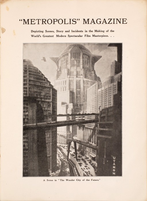 Programme for Metropolis, 1927