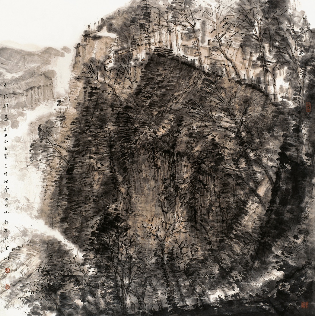 太行村暮 Dusk over a Taihang Village