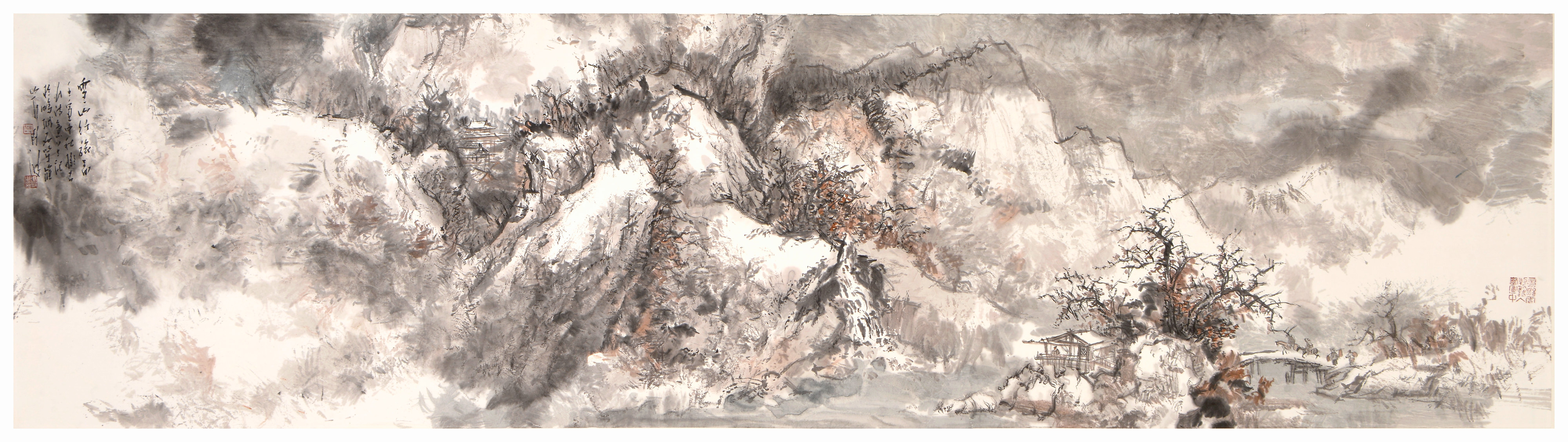 雪山行旅圖