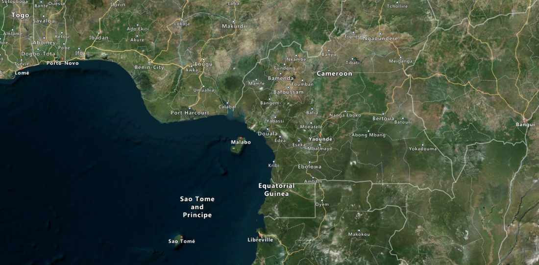 Wouri Estuary mangroves, Douala region, Cameroon