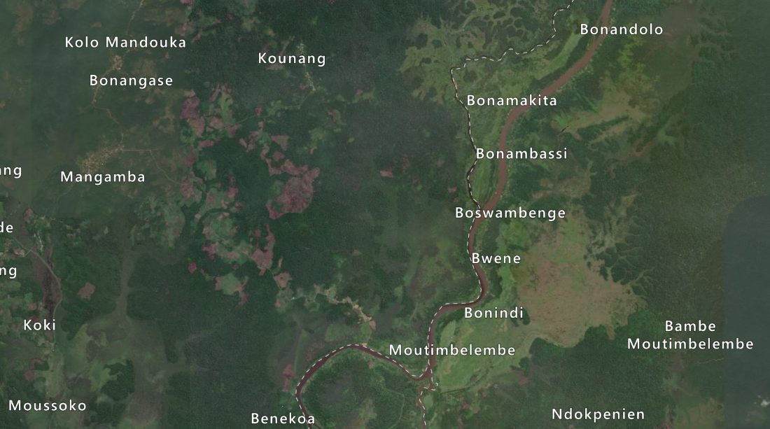 Coastal community near Wouri Estuary