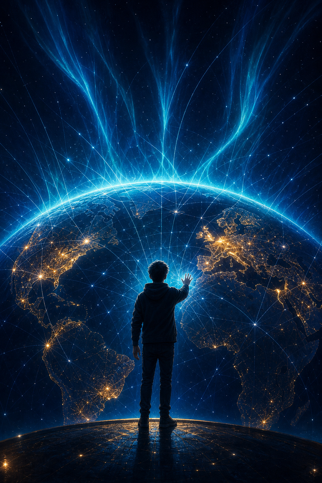 Young people using planetary-scale tools to engage with real-world challenges