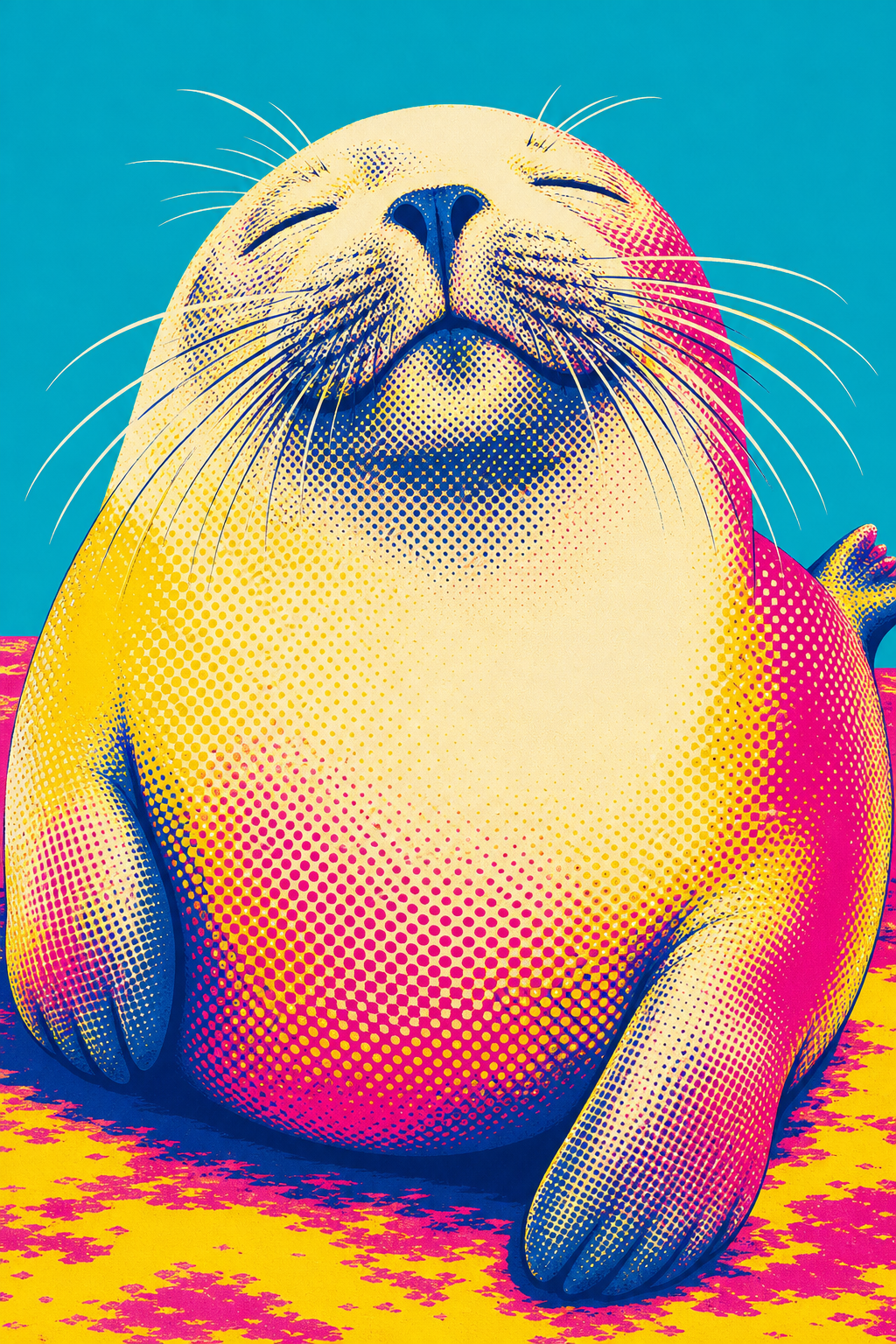 POP Art seal — bold colours, pure bliss