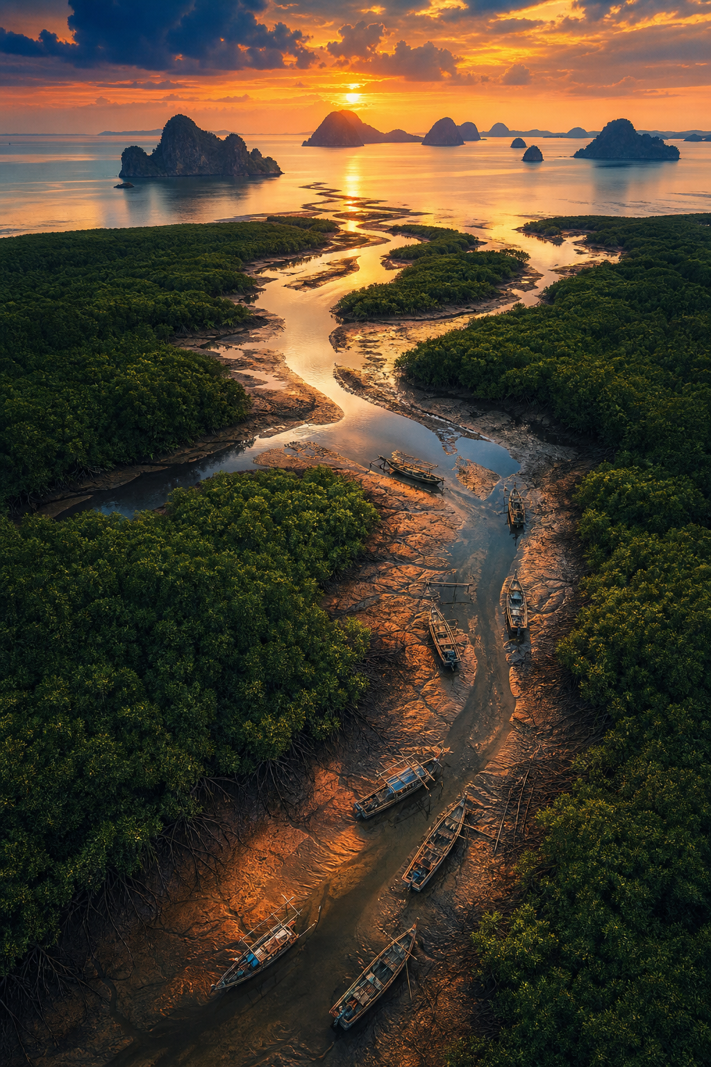 Coastal wetlands viewed from above — a planetary perspective on living shores